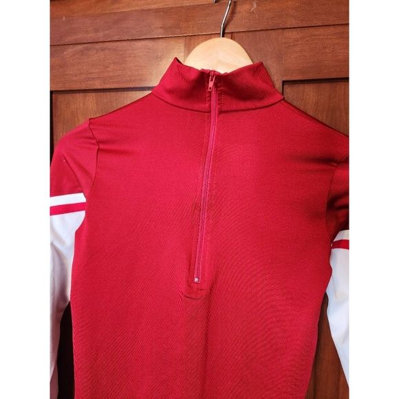 Chasse Performance Red & White Collared Zip Jersey White Sleeves Size Small - Picture 5 of 8